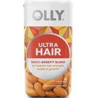 ราคา OLLY Ultra Strength Hair Softgels, Supports Hair Strength, Health and Growth, BHair Supplement วิตามินบำรุงเส้นผม (12574951244)