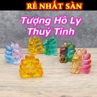 ราคา (พิมพ์1) โมเดลแก้วสุนัขจิ้งจอกตกแต่ง ตกแต่งห้อง สุนัขจิ้งจอกฮวงจุ้ยสีสันสดใส (56356223054)