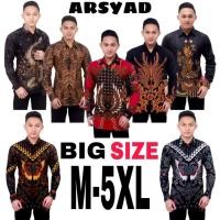 ราคา Kemeja เสื้อบาติกแขนยาว ไซส์ M,L,XL,XXL,3XL,4XL,5XL (16293233673)