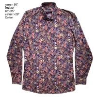 ราคา มือ2เสื้อฮาวายลายดอกแขนยาว ตัวนี้เหมาะสำหรับคนสูง (22935946841)