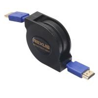 ราคา อะไหล่มาใหม่ 1.8m HDMI 1.4 (1080P) ขั้วต่อชุบทอง HDMI Male to HDMI Male Retractable Flat Cable (สีดํา) (40879233770)