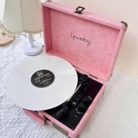 ราคา เครื่องเล่นแผ่นเสียง เครื่องเล่นแผ่นไวนิ่ว Vintage วินเทจ คลาสสิค ลำโพงในตัว บลูทูธ Bluetooth ความเร็ว 33/45/78 (23019626954)