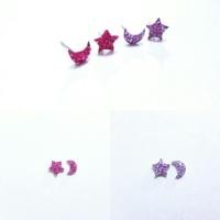 ราคา MOON & STAR ต่างหูพระจันทร์ ดาว (26756527)