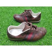 ราคา รองเท้าหนังแท้ Gucci สไตล์ Vintage Made in Italy Size 6.5G ความยาว 26.5 c.m. มือสองของแท้ 100% (10322945495)