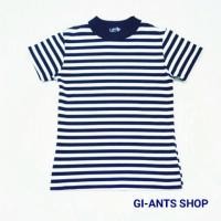 ราคา GI-ANTS SHOP เสื้อยืดลายทาง สีขาว-น้ำเงินกรมท่า (4240853542)