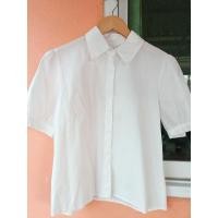 ราคา เสื้อเชิ้ตสีขาวแขนตุ๊กตาแบรนด์เกาหลีแท้ (22641319292)