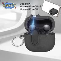 ราคา Case for Huawei FreeClip 2 / FreeClip Earphone Protective Case Wireless Bluetooth Headset Silicone TPU Switch Lock Design Case Cover with Hook Accessories (55856514958)