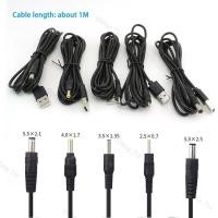 ราคา 1m USB ประเภท A ชาย DC 2.0 0.6 2.5 3.5 1.35 4.0 1.7 5.5x2.1 5.5x2.5 มม.ชายปลั๊กแจ็ค 22awg TH9B (40729308549)