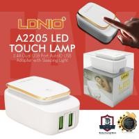 ราคา LDNIO A2205 LED Touch Lamp 2.4A Dual USB Port AutoID อะแดปเตอร์ USB พร้อม Sleeping Light Fast Charging 3 Pin Plug (23043381312)