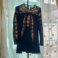 ราคา มินิเดรสโบฮีเมียน งานปัก มือสอง (25353112586)
