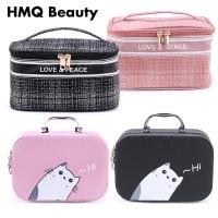 ราคา 1 ชิ้นขนาดใหญ่ผู้หญิงกระเป๋าเครื่องสำอางหนัง PU ซิปกันน้ำแต่งหน้ากระเป๋าเดินทางซักผ้าแต่งหน้าออแกไนเซอร์ความงาม Case (21910476038)