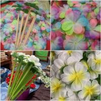 ราคา พร้อมส่ง 3.5บาท ดอกลีลาวดี ไม้สำเร็จพร้อมใช้ ไม้สวรรค์ ไม้เสียบธนบัตร มีหลายสี ไม้ยาว15-16นิ้ว ไม้กฐิน แพ็คละ 25 ไม้ (29750878711)