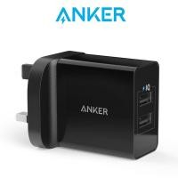 ราคา Anker Charger 24W 2-Port 4.8A Output Dual USB Charger iPhone Charger SG Plug A2021 (40478039334)