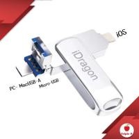ราคา iDragon Super High Speed USB3.0 แฟลชไดรฟ์ เก็บข้อมูล ของแท้ 32GB,64GB,128GB (1112237754)
