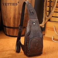 ราคา YETTIES กระเป๋าหนังจระเข้แท้ คาดเอว คาดอกกระเป๋าสะพาย (28381478829)