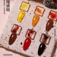 ราคา สีทาเล็บเจล Vendeeni B116 สีไซรัปโทนน้ำตาลแดง (15470956529)