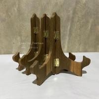 ราคา [ไม้สักเก่า] ขาตั้งไม้สัก ขาตั้งจาน ขาตั้งกรอบรูป (สีธรรมชาติไม่ขัดมัน) (15910964207)