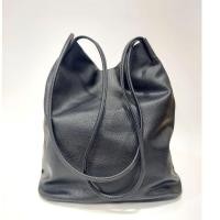 ราคา Bag Black Leather tote bag กระเป๋าสะพายข้าง Vegan Leather Designer for Everyday (26817357789)