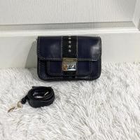ราคา Used Michael Kors Sloan Editor star studded สีNavyของแท้ (15003581540)