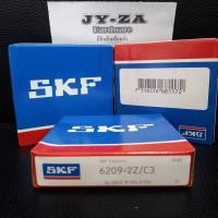 ราคา 6209-2Z/C3 SKF ตลับลูกปืนเม็ดกลมล่องลึก ฝาเหล็ก รองรับความเร็วรอบและความร้อนสูง 6209 2Z C3 (45mm x 85mm x 19mm) (12651968424)