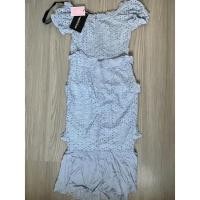 ราคา (มือ 1) ชุดเดรสสีฟ้าคราม ไซส์ xs (มีซับใน) งานป้ายห้อย (17629638910)