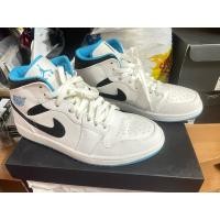 ราคา [USED-GOOD99%] - Nike air Jordan 7.5US ฟ้าขาว สภาพ99% แท้100% (40752833013)