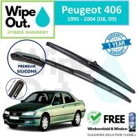 ราคา [PREMIUM] Peugeot 406 1995 - 2004 (D8, D9) WipeOut HYBRID NANODRY SILICONE ใบปัดน้ําฝน (ชุดหน้า) (44221830907)