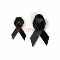 ราคา [Premium✨ พร้อมส่งทุกวัน⚡️] ริบบิ้นไว้อาลัย โบว์ไว้ทุกข์ โบว์ไว้อาลัย โบว์ติดหน้าอก เข็มกลัด (49200678439)