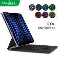 ราคา GOOJODOQ ไทยแลนด์สปอต สำหรับเคส iPad พร้อมแป้นพิมพ์มายากลไร้สายบลูทูธคีย์บอร์ด Pro 11 12.9 Air 4 5 10.9 Air6 11" 13" (18756713205)