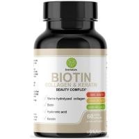 ราคา Evernatura Biotin Complex with Collagen, Keratin & Hyaluronic Acid, 120 Veggie Capsules, 25,000 Beauty Complex for Hair, Skin & Nail Health (1) (41777779430)