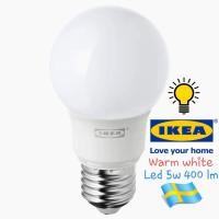 ราคา IKEA RYET รีเอ็ท หลอด ikea หลอด led E27 470/450 ลูเมน 5w, หลอดกลม แก้วฝ้า แสงขาว แสงเหลือง ส่งของทุกวัน!! (6419798574)
