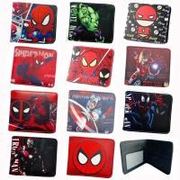 ราคา 8QEZ กระเป๋าใส่เหรียญ PU Wallet Spiderman Iron Man Deadpool กระเป๋าสตางค์กัปตันอเมริกา (49406566508)