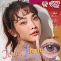 ราคา คอนแทคเลนส์ ธรรมชาติ รุ่น Mini Jewel 4 Tone มีสีเทา/ตาล Gray/Brown By Kitty Kawaii มีค่าสายตาปกติ (0.00) (19294349001)