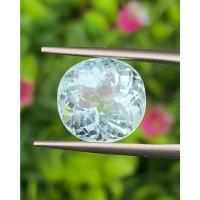 ราคา พลอย อความารีน Aquamarine 6.93 กะรัต (Cts.) พลอยแท้ อัญมณีมงคลประจําวันเกิด เครื่องประดับพลอย (23445830235)