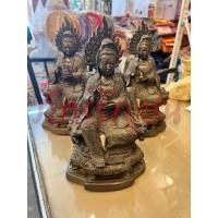 ราคา เจ้าแม่กวนอิมปางประทานพร ประทับมังกร หน้าตัก 5 นิ้ว ทองเหลืองรมสีมันปู กวนอิม มังกร กวนอิม งานเก่า (51153873012)