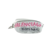 ราคา Balenciaga Waist Bag Graffiti Leather White Patterned all over Direct from Japan Secondhand (27807920341)