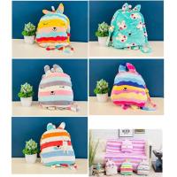 ราคา หมอนผ้าห่ม ผ้าห่มคราฟ มีสายสะพายหลัง ตุ้กตาผ้าห่ม (ทางร้านจัดคละสี1ตัว) ตัวหมอน สูง 45 ซม. ผ้าห่มขนาด 3.5 ฟุต (12471315739)