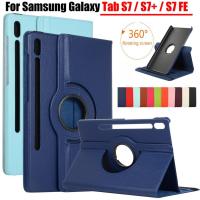ราคา Samsung Galaxy Tab S7 FE S7+ Plus S8+ 12.4 "TabS7 S8 11.0 "แท็บเล็ตขาตั้งหมุนได้หนัง PU ป้องกันฝาครอบ SM-T870 T875 T876 T970 T976 T730 T733 T736 TAP (57556050697)