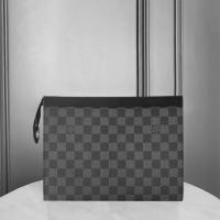 ราคา สินค้าแท้มือสอง LV กระเป๋ารุ่น Pochette Voyage MM กระเป๋าเอกสารลายตารางหมากรุก สำหรับผู้ชาย (42550198340)