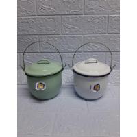 ราคา หม้อ หูหิ้วเคลือบ12 ซม.(คละสี) สีเดียว ตรากระต่าย หม้อวินเทจ หม้อเคลือบ หม้ออวย หม้ออวยโบราณ หม้อโบราณ สีสัน สดใส (11900779726)