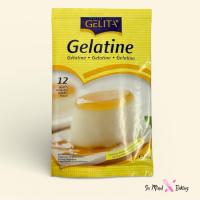 ราคา (12แผ่น) เจลาติน ชนิดแผ่น ตราเจลิต้า Gelita Gelatine leaves 20 g. (50405931527)