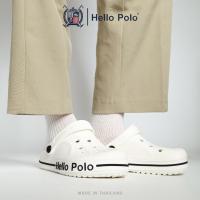 ราคา Hello Polo รองเท้าแตะเปิดส้น รองเท้าสำหรับผู้หญิง และผู้ชาย EVA แฟชั่น พื้นนุ่ม ระบายอากาศ HP8065 (52655705098)