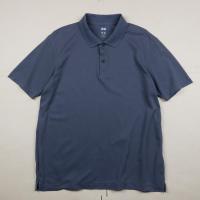 ราคา เสื้อคอปกผู้ชาย Uniqlo AIRism สีเทา ไซส์ XL อก 46 ยาว 28 นิ้ว (43409456402)