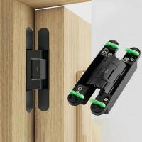 ราคา ขายร้อน จํานวนมากไฮดรอลิกปรับที่มองไม่เห็นบานพับประตูข้ามบานพับเงียบซ่อนอุปกรณ์ปิดประตูอัตโนมัติบานพับประตูไม้ (45156505193)