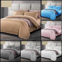 ราคา ชุดเครื่องนอน ครบชุด 6 ชิ้น ลายริ้ว เกรดโรงแรม มีทั้ง 3.5 / 5 / 6 ฟุต (683657404)