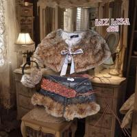 ราคา กางเกงยีนส์ขาสั้นแต่งเฟอร์ MNG NORIT และเสื้อคลุใขนเฟอร์แท้LIZ LISA งานญี่ปุ่น (18993216806)