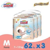 ราคา [ขายยกลัง!] GOON กูนน์กางเกงผ้าอ้อมเด็ก รุ่นมัมมี่คิส ไซส์ M 62 ชิ้น ลังละ 186 ชิ้น (23565503513)
