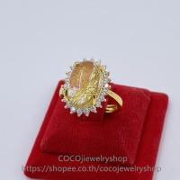 ราคา หนุนดวง แหวนไหมทองฟรีไซส์ เพชรล้อม งานทองไมครอน ขนาดฟรีไซส์ มีให้เลือก 4แบบนะคะ (28473838774)