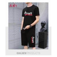 ราคา เสื้อยืดผู้ชาย เสื้อ+กางเกงขาสั้น ผ้าเบา ไม่หด ไม่ย้วย เสื้อยืดคอกลมสีพื้น ชุดกีฬาผู้ชาย ชุด SIZE(M-4XL) (3452580856)