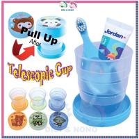 ราคา พับ cwan การ์ตูน Telescopic ถ้วยพับถ้วยแปรงสีฟันแบบใช้ซ้ําได้ Cwan Lipat Berus Gigi (45401156712)